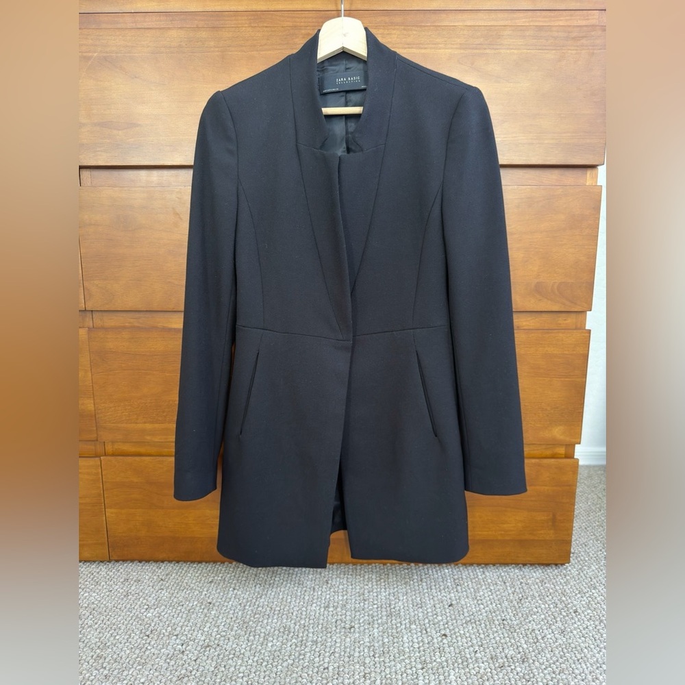 Zara tailored longline blazer